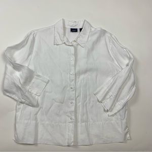 Vintage Westbound 100%Linen Button Down Shirt